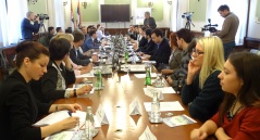 23 October 2015 The Parliamentary Group for Open Parliament in meeting with the members of four student organisations